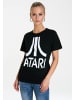 Logoshirt T-Shirt Atari – Logo in schwarz