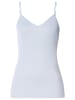 Hanro Spaghetti Top Cotton Seamless in Blue dove