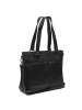 The Chesterfield Brand Rome Shopper Tasche Leder 38 cm Laptopfach in black