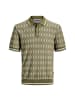 Jack and Jones Poloshirt Bluzack Structure Knit Polo in Oliv