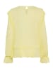 SAINT TROPEZ Langarm-Bluse LabelleSZ Gerade Passform in Elfin Yellow
