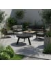 relaxdays Feuerschale in Schwarz - (B)64 x (H)36 x (T)64 cm