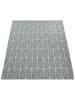 KADIMA DESIGN Outdoor Teppich Geometrisch Balkon, Terrasse schmutzabweisend in Grau