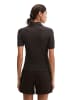 Marc O'Polo Geripptes Strick-Polo slim in Burnt Coffee