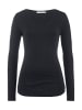 Hessnatur Langarmshirt in schwarz