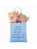Mr. & Mrs. Panda canvas tasche Spruch Opa Weisheit mit Spruch in Sky Blue