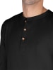 normani Herren Langarm Shirt aus Bio-Baumwolle Neuville in Schwarz