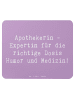 Mr. & Mrs. Panda Mauspad Spruch Apothekerin Humor Expertin mit S... in Lavendeltraum