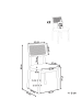 Beliani 2er-Set Esszimmerstuhl EMBAR in Braun/Beige
