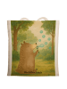 Mr. & Mrs. Panda Tote Bag Bär Seifenblasen Design ohne Spruch in Weiß