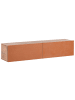 Beliani TV-Möbel GLADSTONE in Rot/Braun - (W) 140 x (H) 30 x (L) 32 cm