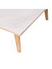 Beliani Couchtisch WALKER in Braun/Weiß - (W) 70 x (H) 40 x (L) 120 cm
