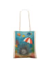 Mr. & Mrs. Panda Tote Bag Seeigel Design ohne Spruch in Weiß