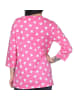 NORMANN Schlafanzug langarm Oberteil Pyjama Shirt Top in pink
