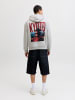 Jack & Jones Kapuzenpullover in Light Grey Melange