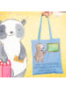 Mr. & Mrs. Panda Tote Bag Bester Dozent mit Spruch in Sky Blue
