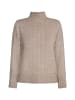 DreiMaster Damen Strickpullover in Schlamm Melange