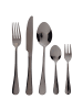 Beliani 30-tlg Besteck Set FUSILLI in Schwarz