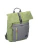 travelite Basics Rollup Rucksack 47 cm Laptopfach grün/grau