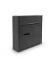 relaxdays Briefkasten in Anthrazit - (B)36 x (H)31 x (T)10 cm