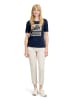 Betty Barclay Basic Shirt mit Placement in Patch Dark Blue/Beige