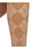 Burlington Strumpfhose Fine Argyle in Brown suga