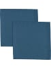Erwin Müller Serviette 2er-Pack Madrid in jeansblau
