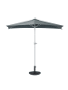 MCW Sonnenschirm halbrund Lorca, 300cm anthrazit mit Ständer