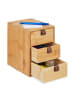 relaxdays Schreibtisch Organizer in Natur - (B)15 x (H)21 x (T)20 cm