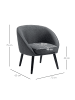 HOMCOM Wohnzimmerstuhl-71B x 65T x 75H cm-Grau
