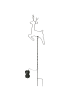 AltoBelli Gartenstab RUDOLPH Hirsch mit LED-Licht 18x74 cm