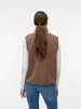 Vero Moda Teddyfell Weste in Fossil