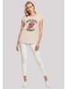 F4NT4STIC Extended Shoulder T-Shirt The Rolling Stones Tour '78 in Whitesand