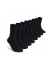 Yalion 8er-Set Premium Herren & Damen Business Socken Baumwolle Businesssocken Schwarz 