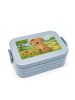 Mr. & Mrs. Panda Brotdose Hund Dame Design ohne Spruch in Blau Pastell