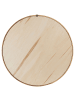Beliani Wandspiegel BARUNG in Braun - (W) 60 x (H) 60 x (L) 4 cm