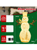 COSTWAY LED Schneemann beleuchtet 141 cm in Weiß