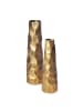 FineBuy Blumentopf in Gold / Aluminium / 15x15x49
