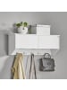 SoBuy Wandgarderobe in Reinweiß - (W) 20 x (H) 30 x (L) 78 cm
