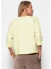 SASSYCLASSY Gestreiftes Strickoberteil in Gelb