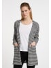 DreiMaster Damen Cardigan in Wollweiss Schwarz