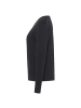 Mustang Longsleeve 1er Pack in Schwarz