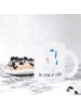 Mr. & Mrs. Panda Glas Einhorn Spaziergang mit Spruch in Transparent