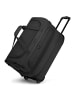 Redolz Duffle Essentials 2-Rollen Reisetasche 55 cm M mit Dehnfalte black