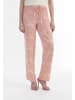 Usha Damen Stoffhose in Rosa Mehrfarbig