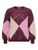 ONLY Carmakoma Strickpullover in Winetasting