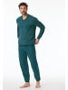 Schiesser Pyjama kurz für Herren in trkis
