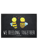 Mr. & Mrs. Panda Abtretmatte Biene Verliebt mit Spruch in Kreidetafel