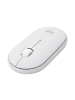 Logitech 3 Tasten Maus Bluetooth M350s Maus mit integriertem Scrollrad in Weiß