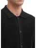 Marc O'Polo Polo-Strickjacke regular in Schwarz